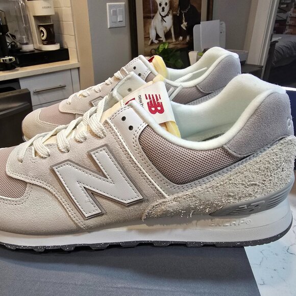 New Balance Gray and White Sneakers - Picture 1 of 14